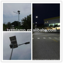 Luz de rua 40w solar com luz de rua do pólo com painel solar